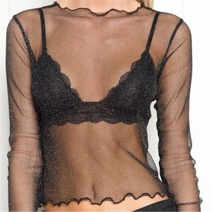 Brandy Melville Rene Glitter Top